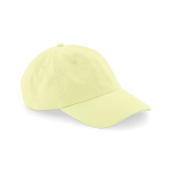 Beechfield  Low Profile 6 Panel Dad Cap_x000D_ Pastel Lemon