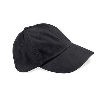 Beechfield  Low Profile Heavy Brushed Cotton Cap Black