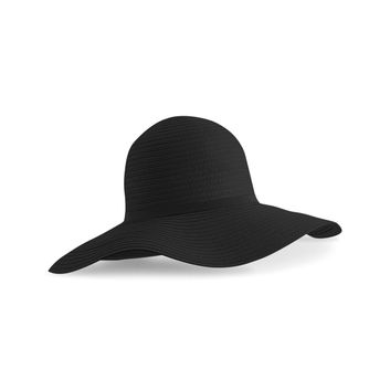 Beechfield  Marbella Wide-Brimmed Sun Hat Black