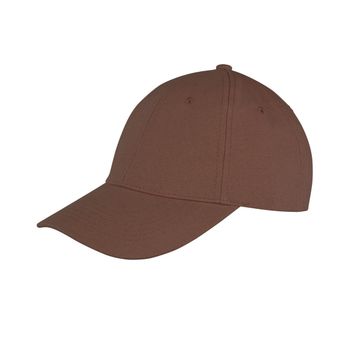 Result Core Memphis 6 Panel Brushed Cotton Low Profile Cap Chocolate