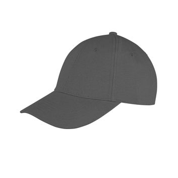 Result Core Memphis 6 Panel Brushed Cotton Low Profile Cap Charcoal