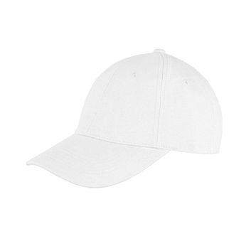 Result Core Memphis 6 Panel Brushed Cotton Low Profile Cap White