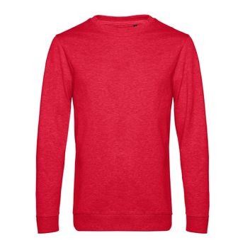 B&amp;C Men's #Set In Sweatshirt Heather Red