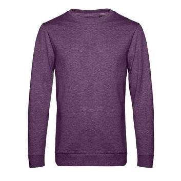 B&amp;C Men's #Set In Sweatshirt Heather Purple