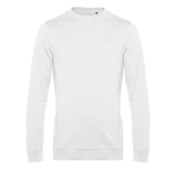 B&amp;C Men's #Set In Sweatshirt White