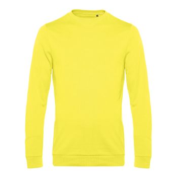 B&amp;C Men's #Set In Sweatshirt Solar Yellow