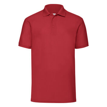 Fruit Of The Loom Men's 65/35 Polo Red