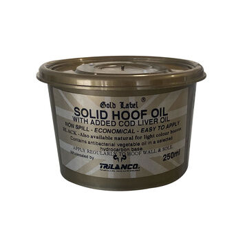 Gold Label Solid Hoof Oil - Black