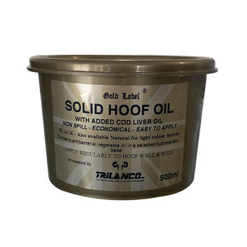 Gold Label Solid Hoof Oil - Black
