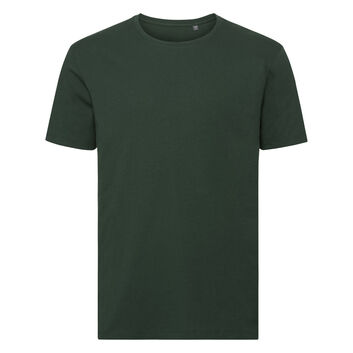 Russell Pure Organic Men's Authentic Tee Pure Organic Bottle Green