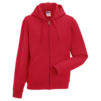 Russell Men's Authentic Zipped Hood Classic Red