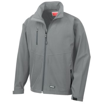 Result Men's Base Layer Softshell Jacket Silver Grey