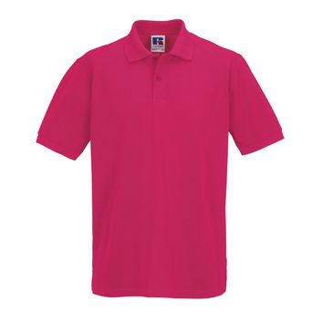 Russell Men's Classic Cotton Polo Fuchsia
