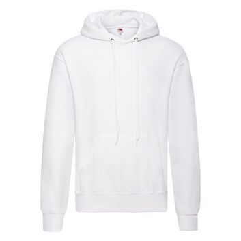 Fruit Of The Loom Men's Classic Hooded Sweat White