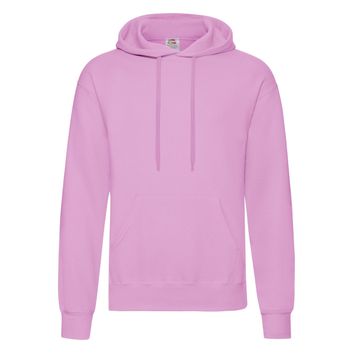 Fruit Of The Loom Men's Classic Hooded Sweat Light Pink