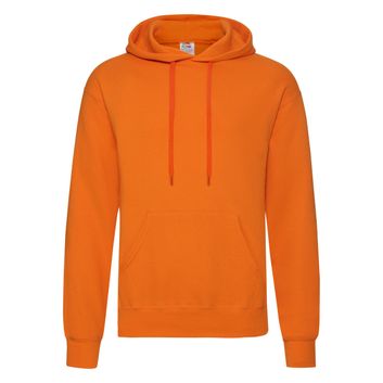 Fruit Of The Loom Men's Classic Hooded Sweat Orange