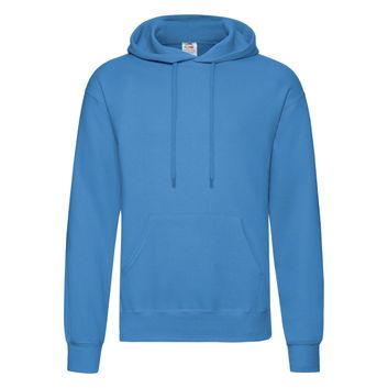 Fruit Of The Loom Men's Classic Hooded Sweat Azure Blue