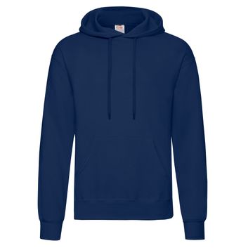 Fruit Of The Loom Men's Classic Hooded Sweat Navy Blue