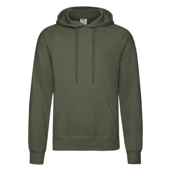 Fruit Of The Loom Men's Classic Hooded Sweat Classic Olive Green