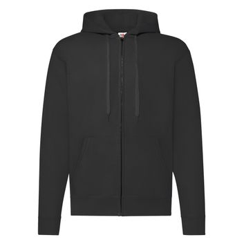Fruit Of The Loom Men's Classic Hooded Sweat Jacket Black