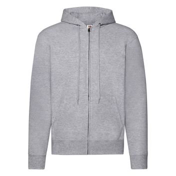 Fruit Of The Loom Men's Classic Hooded Sweat Jacket Heather Grey