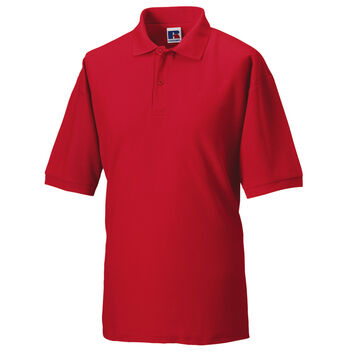 Russell Men's Classic Polycotton Polo Classic Red