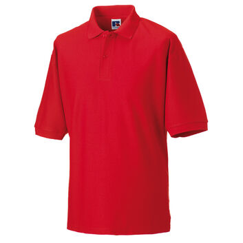 Russell Men's Classic Polycotton Polo Bright Red
