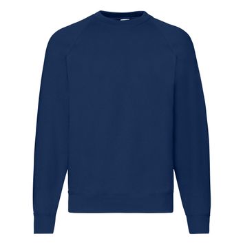 Fruit Of The Loom Men's Classic Raglan Sweat Navy Blue