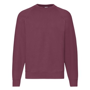 Fruit Of The Loom Men's Classic Raglan Sweat Burgundy
