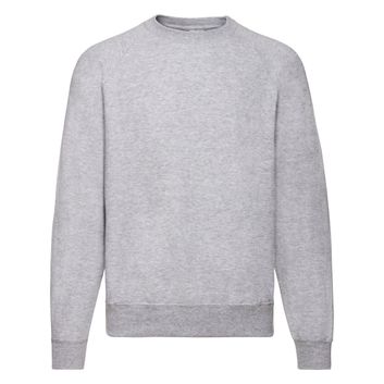 Fruit Of The Loom Men's Classic Raglan Sweat Heather Grey