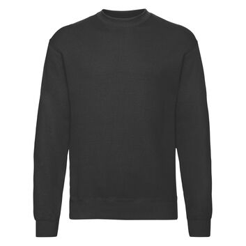 Fruit Of The Loom Men's Classic Set-In Sweatshirt Black