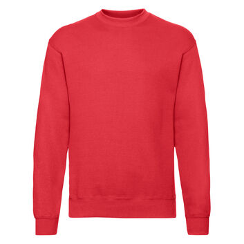 Fruit Of The Loom Men's Classic Set-In Sweatshirt Red