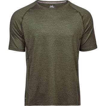 Tee Jays Men's CoolDry Tee Olive Green Melange
