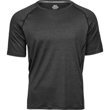 Tee Jays Men's CoolDry Tee Black Melange