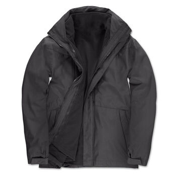 B&C Men's Corporate 3-in-1 Jacket Dark Grey