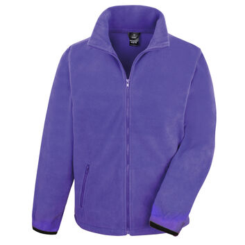Result Core Men's Fashion Fit Outdoor Fleece Purple