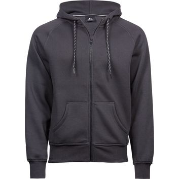 Tee Jays Men's Fashion Full Zip Hood Dark Grey