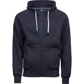 Tee Jays Men's Fashion Full Zip Hood Navy Blue