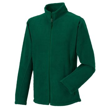 Russell Men's Full Zip Outdoor Fleece Bottle Green