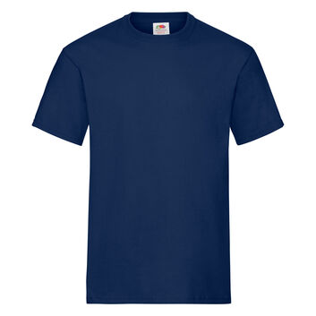 Fruit Of The Loom Men's Heavy T-Shirt Navy Blue