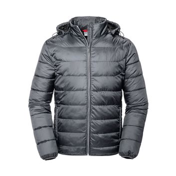 Russell Men's Hooded Nano Jacket Iron Grey