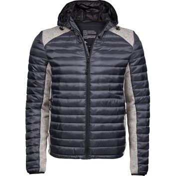 Tee Jays Men's Hooded Outdoor Crossover Space Grey/Grey Melange