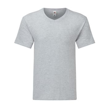 Fruit Of The Loom Men's Iconic 150 V-Neck T Heather Grey