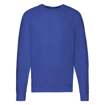 Fruit Of The Loom Men's Lightweight Raglan Sweat Royal
