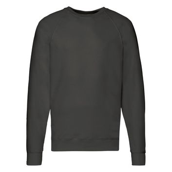 Fruit Of The Loom Men's Lightweight Raglan Sweat Light Graphite