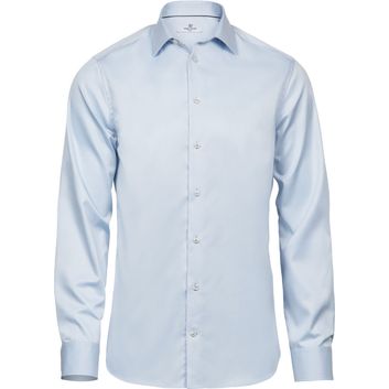Tee Jays Men's Luxury Slim Fit Shirt Light Blue