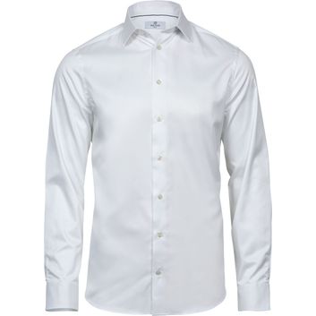 Tee Jays Men's Luxury Slim Fit Shirt White