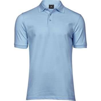 Tee Jays Men's Luxury Stretch Polo Light Blue