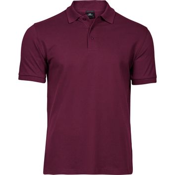Tee Jays Men's Luxury Stretch Polo Wine