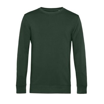 B&amp;C Men's Organic Crew Neck Sweat Forest Green
